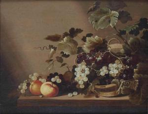COIY R,Grapes on the vine in a wicker basket,c.1640,Christie's GB 2016-11-15
