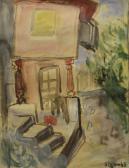 COJAN Aurel 1914-2005,Casa roz,1963,Alis Auction RO 2011-03-22