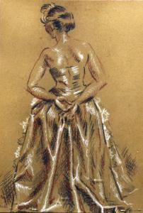 COLAHAN Colin 1897-1987,Study of a woman wearing a dress,Canterbury Auction GB 2013-10-08