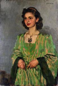 COLAHAN Colin 1897-1987,Three quarters length portrait of a young girl,Canterbury Auction 2013-04-16