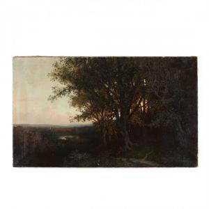 COLBY George Ernest 1859-1929,Landscape with Broad Vista,1884,Leland Little US 2019-06-29