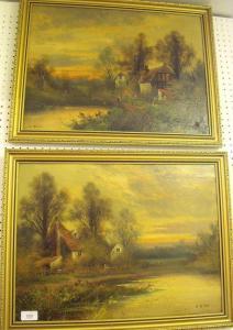 COLE A.H 1800-1900,rural cottage scenes,Smiths of Newent Auctioneers GB 2019-10-04