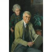 COLE Alphaeus Philemon 1876-1989,Portrait of the Artist and His Wife,1955,William Doyle 2013-07-18