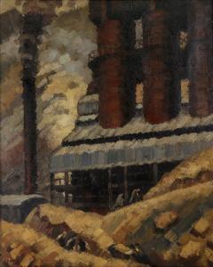 COLE Chisholm 1871-1902,An industrial view,20th Century,Bellmans Fine Art Auctioneers GB 2017-11-14