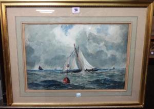 COLE E 1900-1900,The Sloop Rionagh in a choppy sea,1881,Bellmans Fine Art Auctioneers GB 2017-12-02