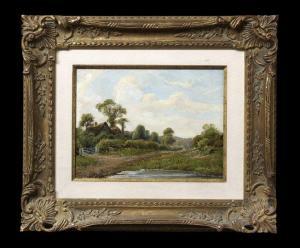 COLE Ernest 1800-1800,Country Landscape with Cottage,New Orleans Auction US 2010-01-30