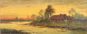 COLE Henry 1800-1800,Sunset River Landscape,David Lay GB 2017-01-26