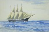 COLE Herbert 1867-1930,Sailing Ship at Sea,International Art Centre NZ 2010-08-26