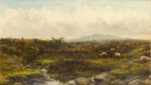 COLE J.H,Landscape with stream and sheep in foreground,Clevedon Salerooms GB 2007-06-14