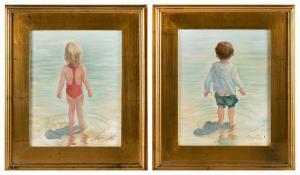COLE NANCY 1930-2016,Pair of child portraits,Eldred's US 2022-11-03
