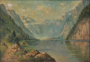 COLE Willem 1900-1900,Alpine Scene with Lake,Gray's Auctioneers US 2011-01-25