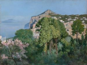 COLEMAN Charles Caryl,A View of Monte Solaro, Capri (A Capri Villa),William Doyle 2018-10-10