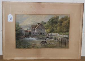 COLEMAN F G,View of a Watermill,Tooveys Auction GB 2015-12-31