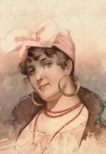 COLEMAN Francesco 1851-1918,Donna con turbante,Felima Art Casa d'Aste IT 2023-06-24