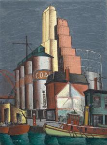 COLEMAN Glen O 1897-1932,The Dock,1932,Bonhams GB 2023-05-25
