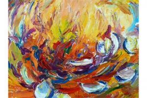 COLEMAN JUNE,Multi-coloured abstract,Rogers Jones & Co GB 2015-05-23