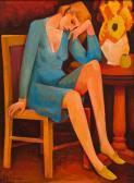 COLEMAN William 1922-1993,Pensive Woman,Leonard Joel AU 2019-09-03