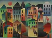 COLEY John 1935,Urban Landscape,Webb's NZ 2012-04-19