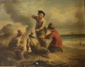 COLIN Alexandre Marie 1798-1873,Jeunes pêcheurs faisant un feu sur la grève,Rossini FR 2014-07-04