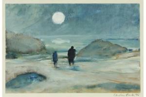 COLIN hunter 1964,Figures at the shore,1995,Burstow and Hewett GB 2015-07-29