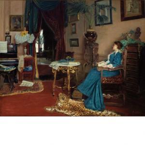 COLIN Maximilian 1862-1893,Woman Seated,1880,William Doyle US 2014-02-19