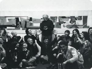 COLLA PINO,Hans Richter a SA CONFERENCE de MILAN DEVANT SON R,1960,Cornette de Saint Cyr 2012-02-06