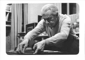 COLLA PINO,HANS RICHTER TRAVAILLANT DANS SON STUDIO DE LOCARN,1960,Cornette de Saint Cyr 2013-02-04