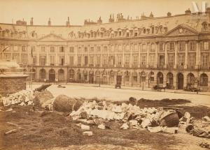 COLLARD Auguste Hippolyte 1812-1895,Vue de la place Vendôme,Millon & Associés FR 2022-06-21