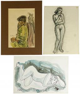 COLLET Charles 1904-1982,Desnudos femeninos,1941,Bonanova ES 2022-04-21