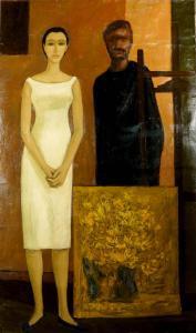 COLLET Louis 1930,L'Artiste et sa Femme,Galerie Moderne BE 2018-10-16