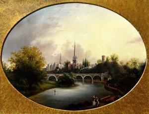 COLLEY R.M,A view of Shrewsbury from the river,1858,Bellmans Fine Art Auctioneers GB 2017-02-14