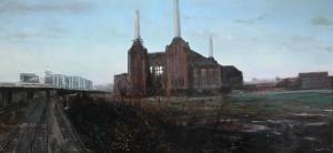 COLLEY Reuben 1976,VIEW OF THE THAMES WITH BATTERSEA POWER STATION,Dreweatts GB 2022-08-26