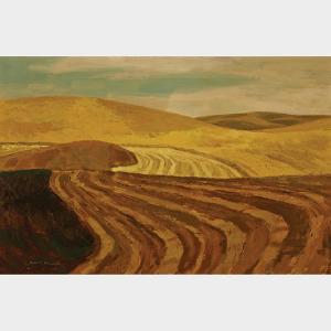 COLLIER Alan Caswell 1911-1990,PATTERN OF A HARVEST LAND,Waddington's CA 2015-05-25