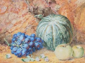 Collier Thomas Fredrick 1825-1885,Still life of grapes, squash, ,1874,Bellmans Fine Art Auctioneers 2020-10-23