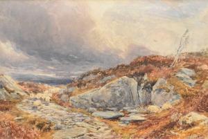 COLLIER Thomas 1840-1891,Sheep on a Rocky Path,Halls GB 2023-07-05