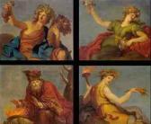 COLLIN DE VERMONT Hyacinthe,allegory of the four seasons: a set of four painti,Sotheby's 2001-05-23