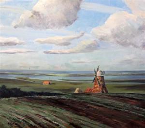 COLLIN H E,Windmill in a landscape,1938,Gorringes GB 2016-05-17