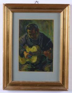 COLLINA Raffaele 1899-1968,Figura maschile con chitarra,Cambi IT 2022-05-19