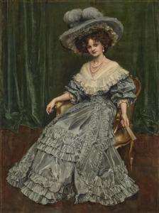 COLLINGS Albert Henry,Portrait of Miss Gertie Millar, later Countess of ,1905,Christie's 2023-05-25