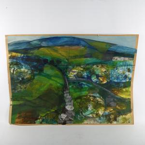 COLLINS Henry 1910-1994,mountain landscape,1969,Burstow and Hewett GB 2023-01-25