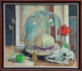 COLLINS Henry 1910-1994,Still life with a glass dome,1975,Reeman Dansie GB 2016-09-27