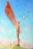 COLLINS Peter 1920-1999,Flying kites at the Angel of the North,Anderson & Garland GB 2009-06-02