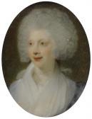 COLLINS Richard,Oval half-length portrait of Queen Charlotte,1760,Galerie Koller 2007-09-17