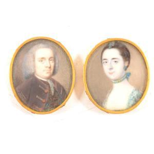 COLLINS Samuel 1735-1768,William and Lydia Trotman,1762,Gilding's GB 2022-09-06