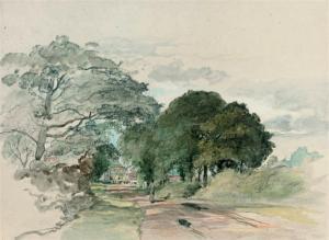 COLLINS William 1788-1847,A country lane (illustrated); and Study of trees,Christie's GB 2009-12-08