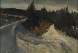 COLLIS Peter 1929-2012,SNOW ON THE ROAD TO ROUNDWOOD,De Veres Art Auctions IE 2017-11-21