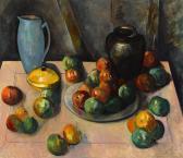 COLLIS Peter 1929-2012,STILL LIFE WITH PEWTER PLATE,Whyte's IE 2020-12-07