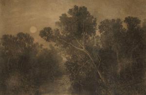 COLLON A 1800-1900,Paysage au clair de lune,Aguttes FR 2013-02-20