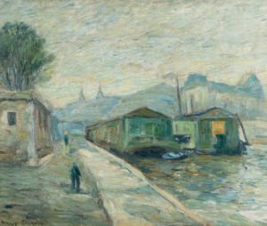 COLMAIRE Horace Raoul 1875-1965,Bord de Seine impressionniste,De Maigret FR 2018-12-19