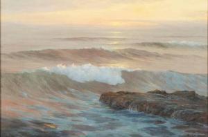 COLMAN Roi Clarkson 1884-1945,CRASHING WAVES,1990,Abell A.N. US 2021-12-05